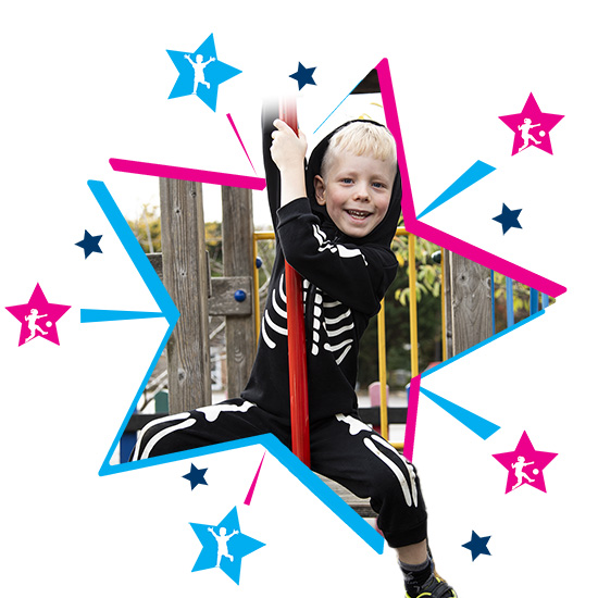 Creative play and craft activities at October holiday club